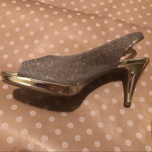 Super Sparkly Gold & Silver heels